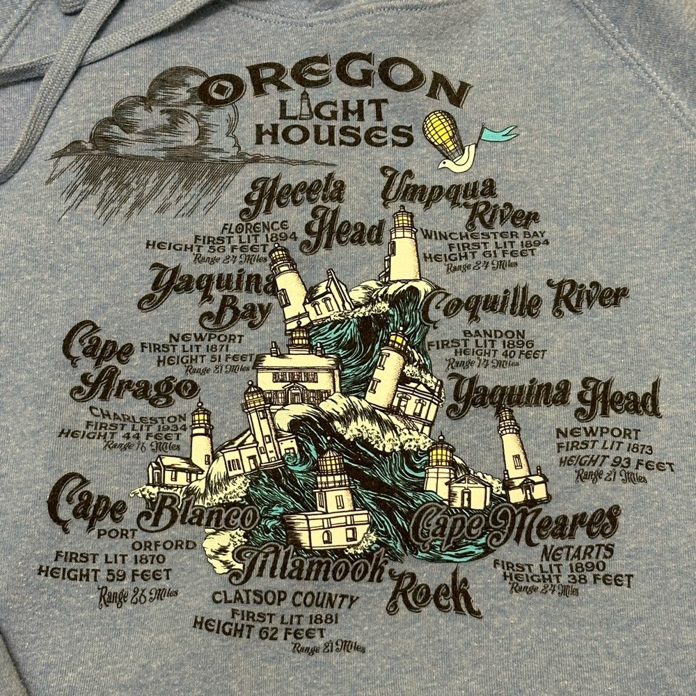 Oregon Lighthouses Hoody
